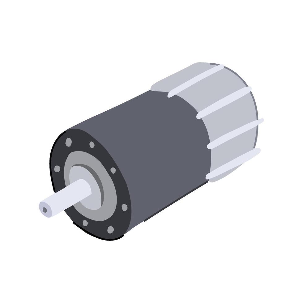 power electric motor cartoon illustration vector