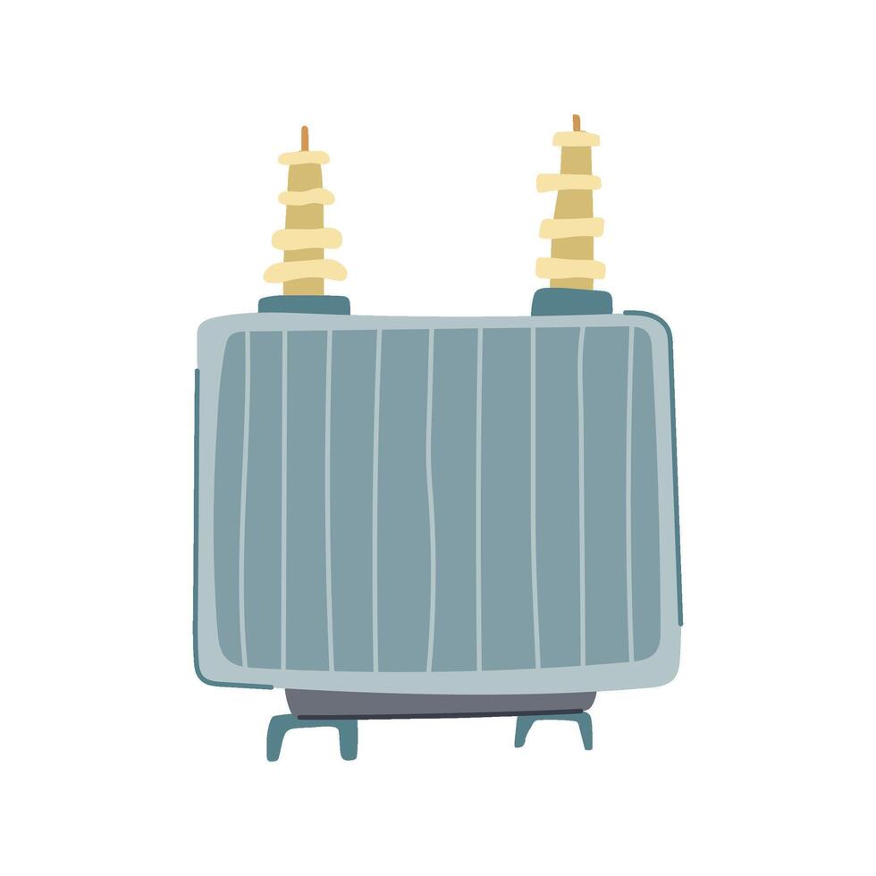 losses electrical transformer cartoon illustration vector