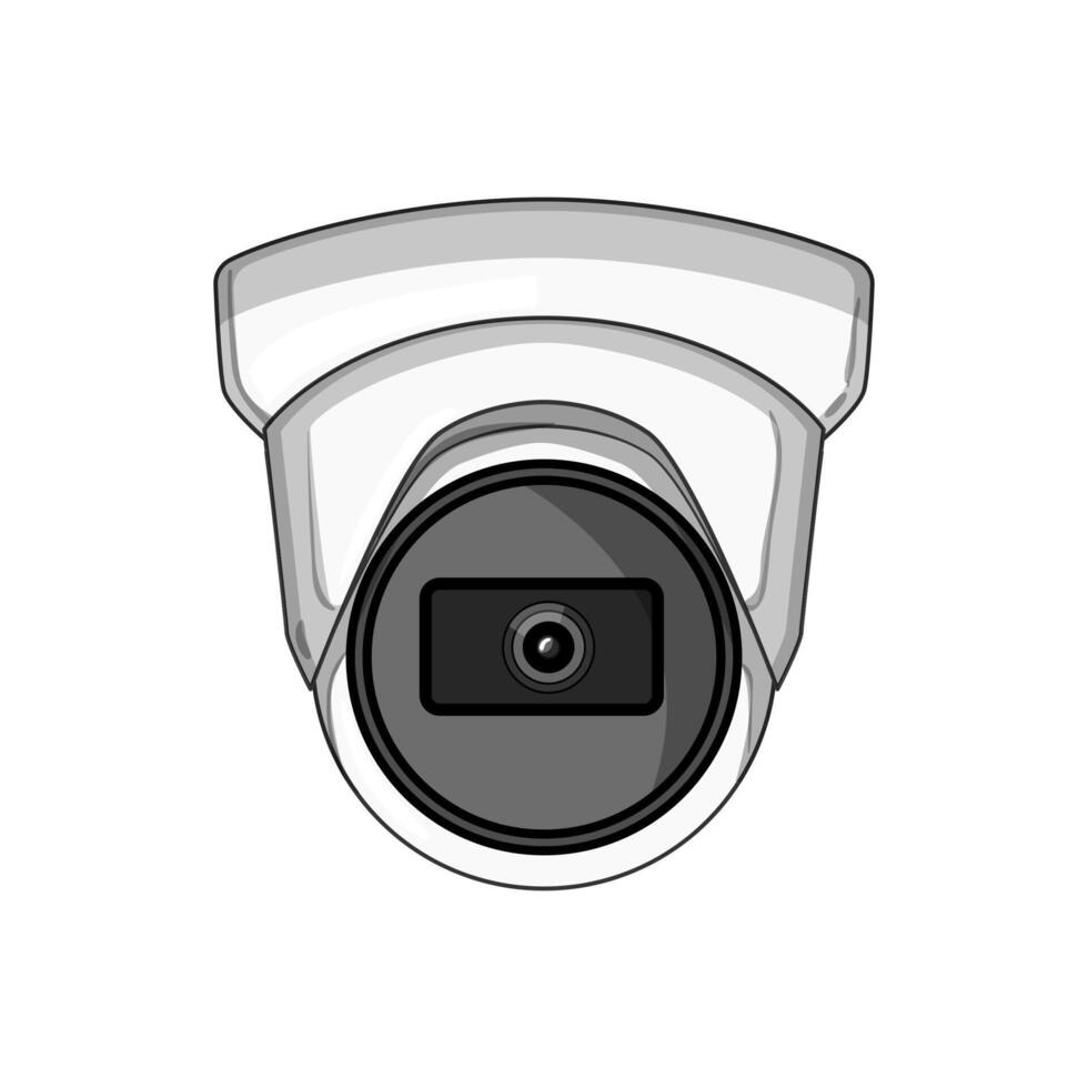 privacy facial recognition camera item illustration vector