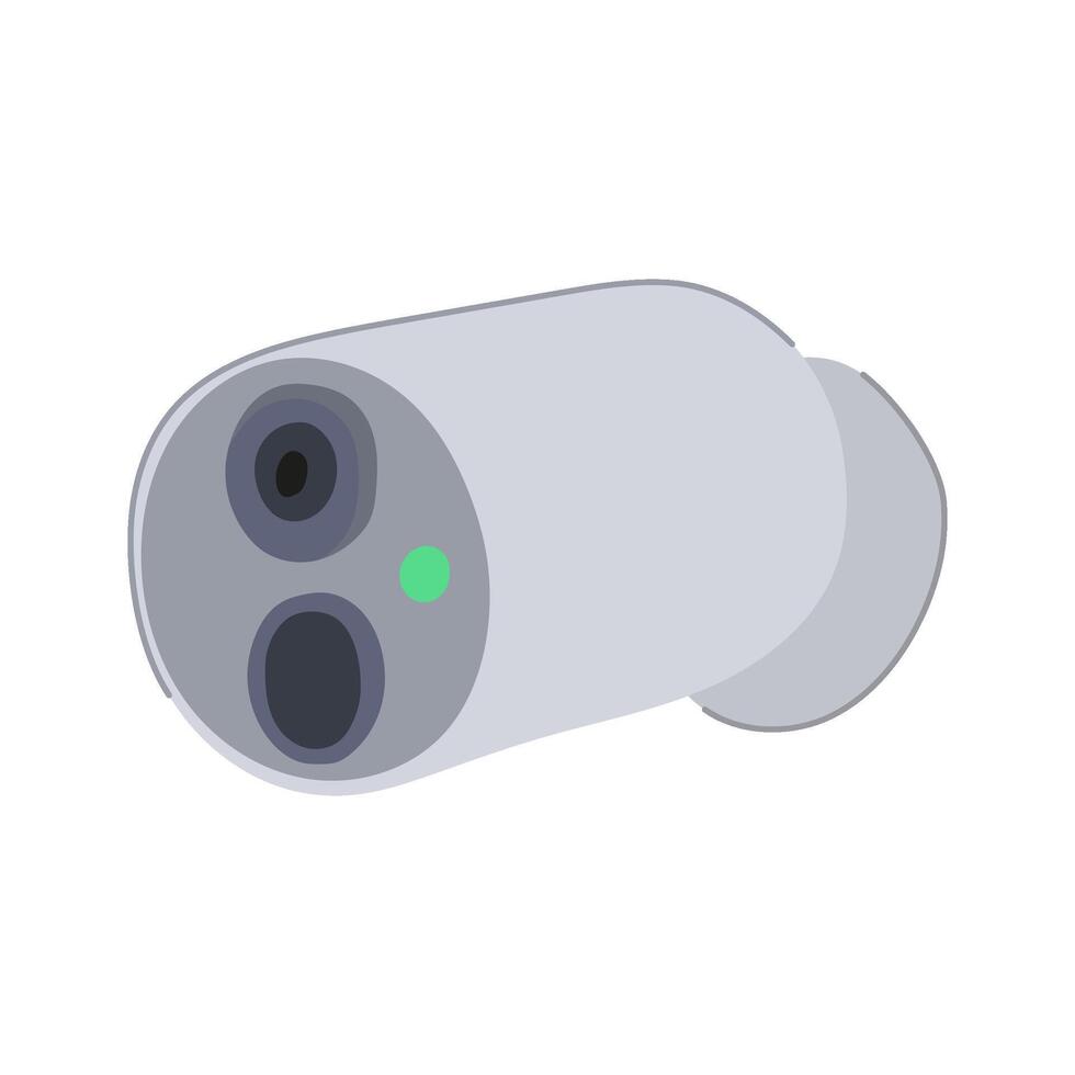 authentication facial recognition camera item illustration vector