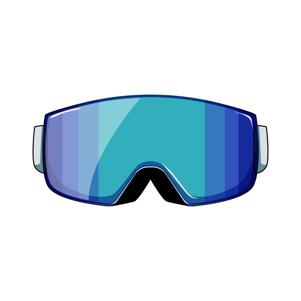 fit goggles ski cartoon illustration vector