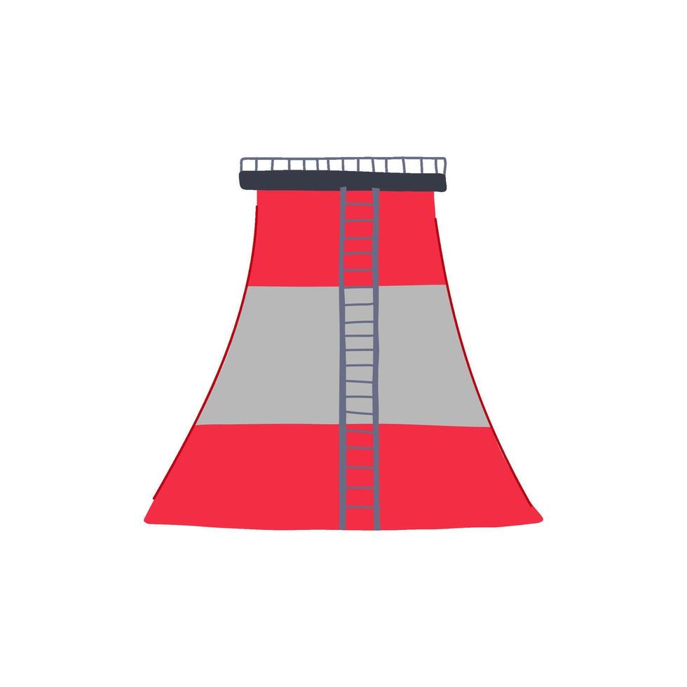 air industrial crimney cartoon illustration vector