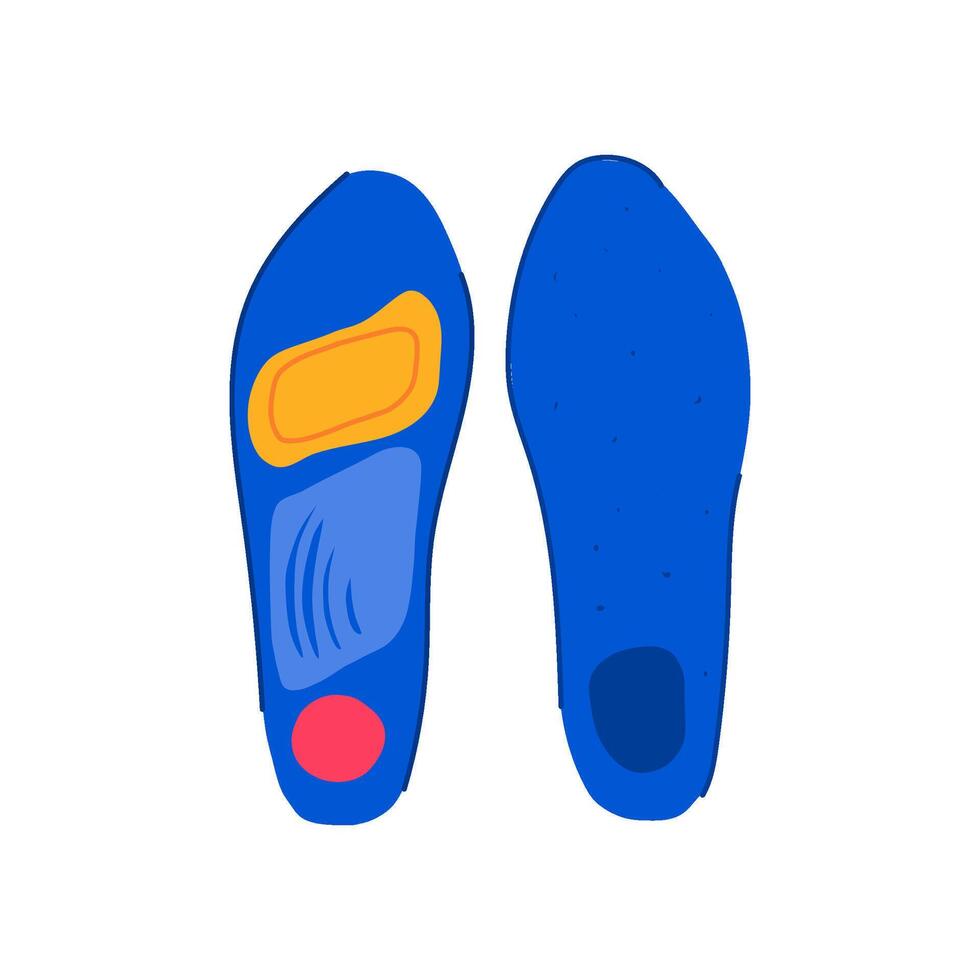 foam insoles cartoon illustration vector