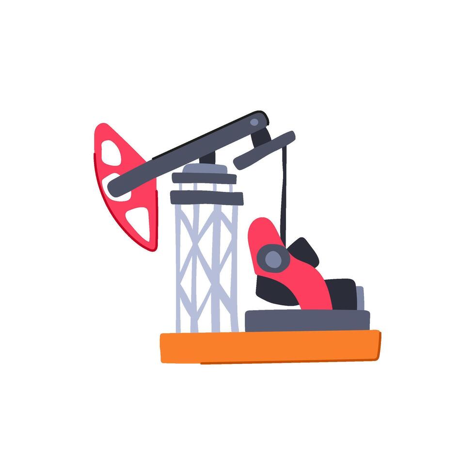 reservoir oil rig cartoon item vector