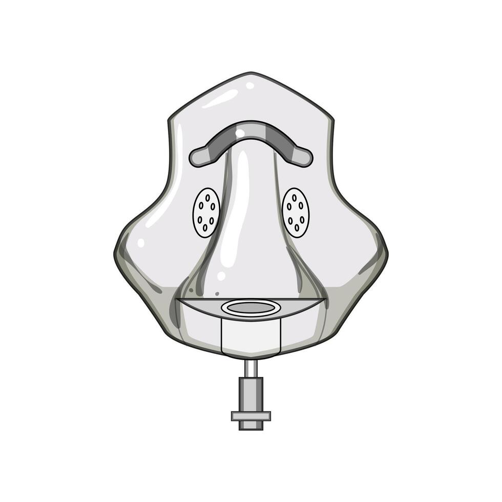 altitude oxygen mask cartoon item illustration vector