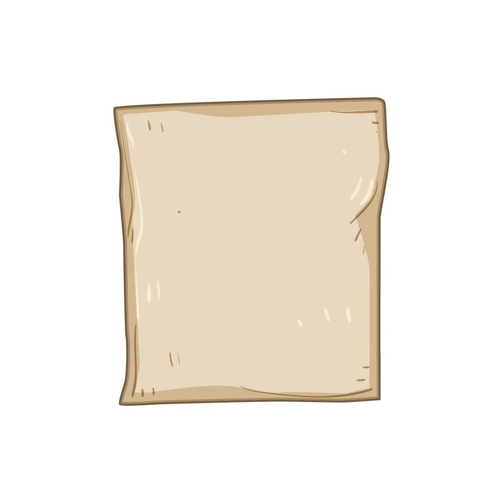 cooking parchment paper cartoon vector
