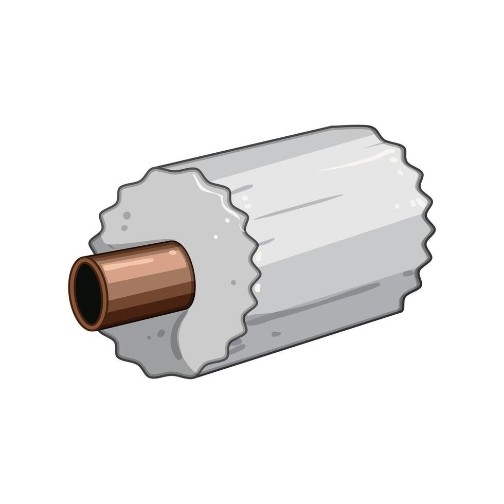cold pipe insulation item item illustration vector