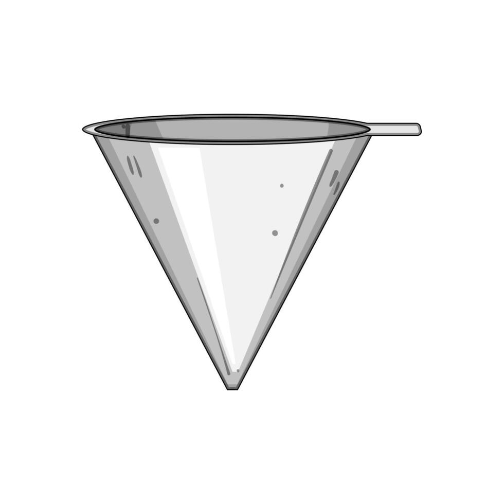 durable reusable coffee filter item illustration vector
