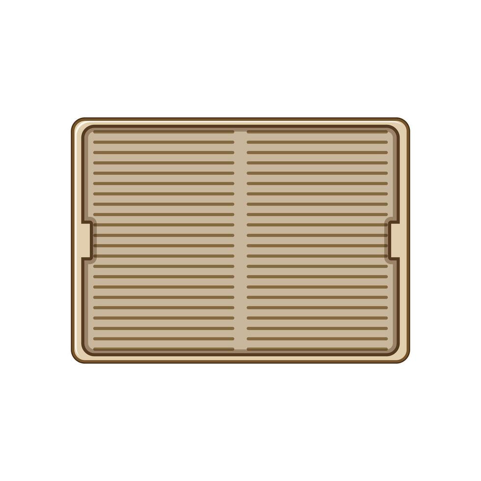 neck silicone baking mat cartoon illustration vector
