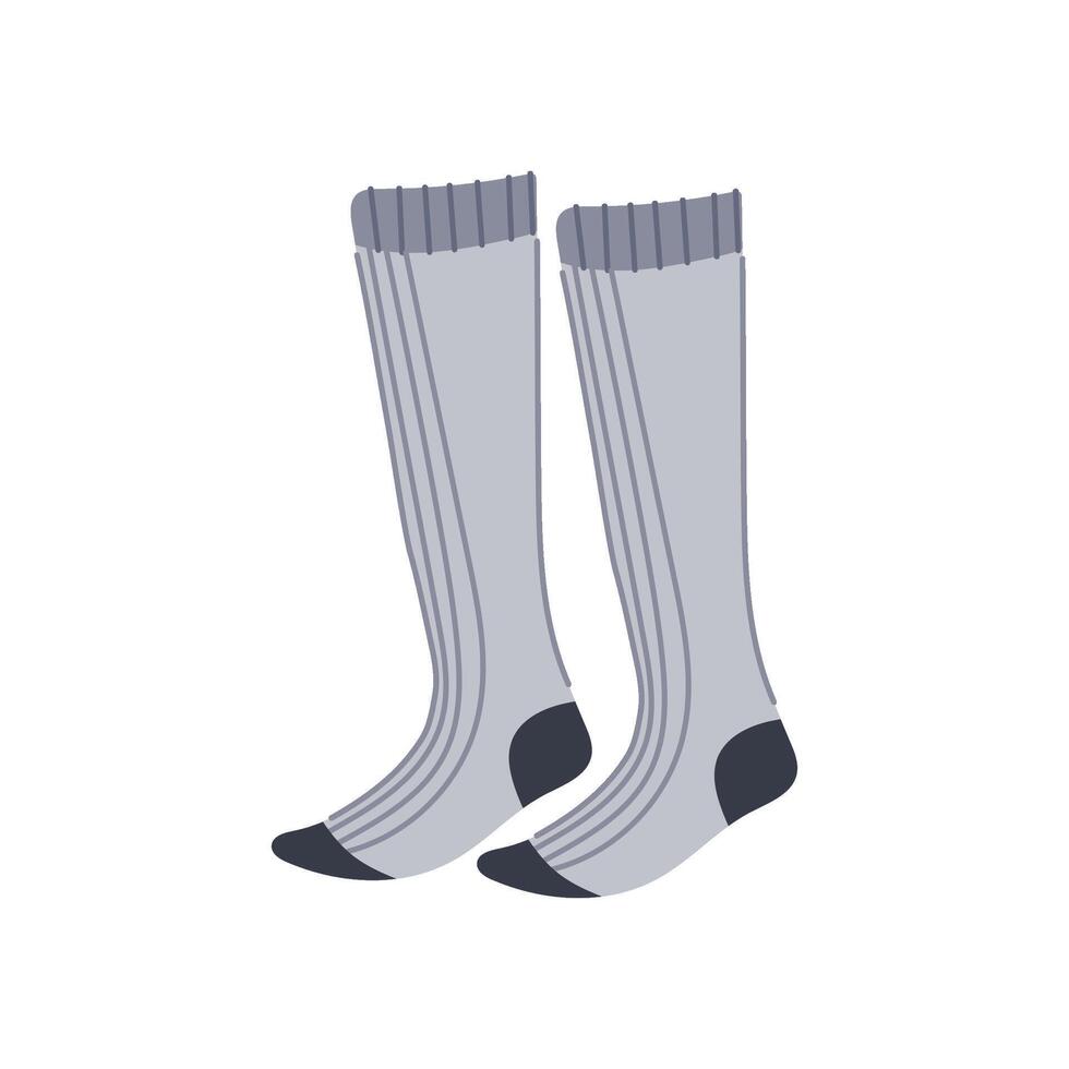 cushioned socks soccer cartoon illustration vector