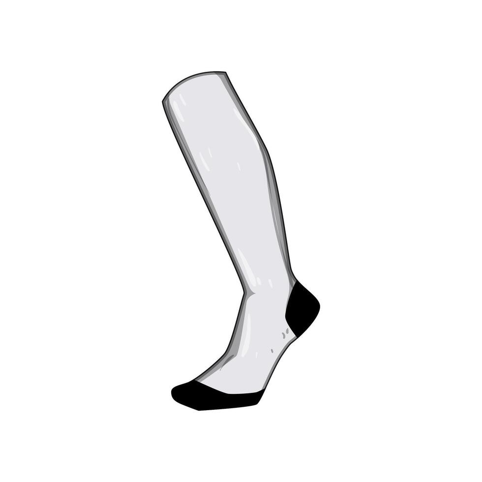 sports socks soccer cartoon illustration vector