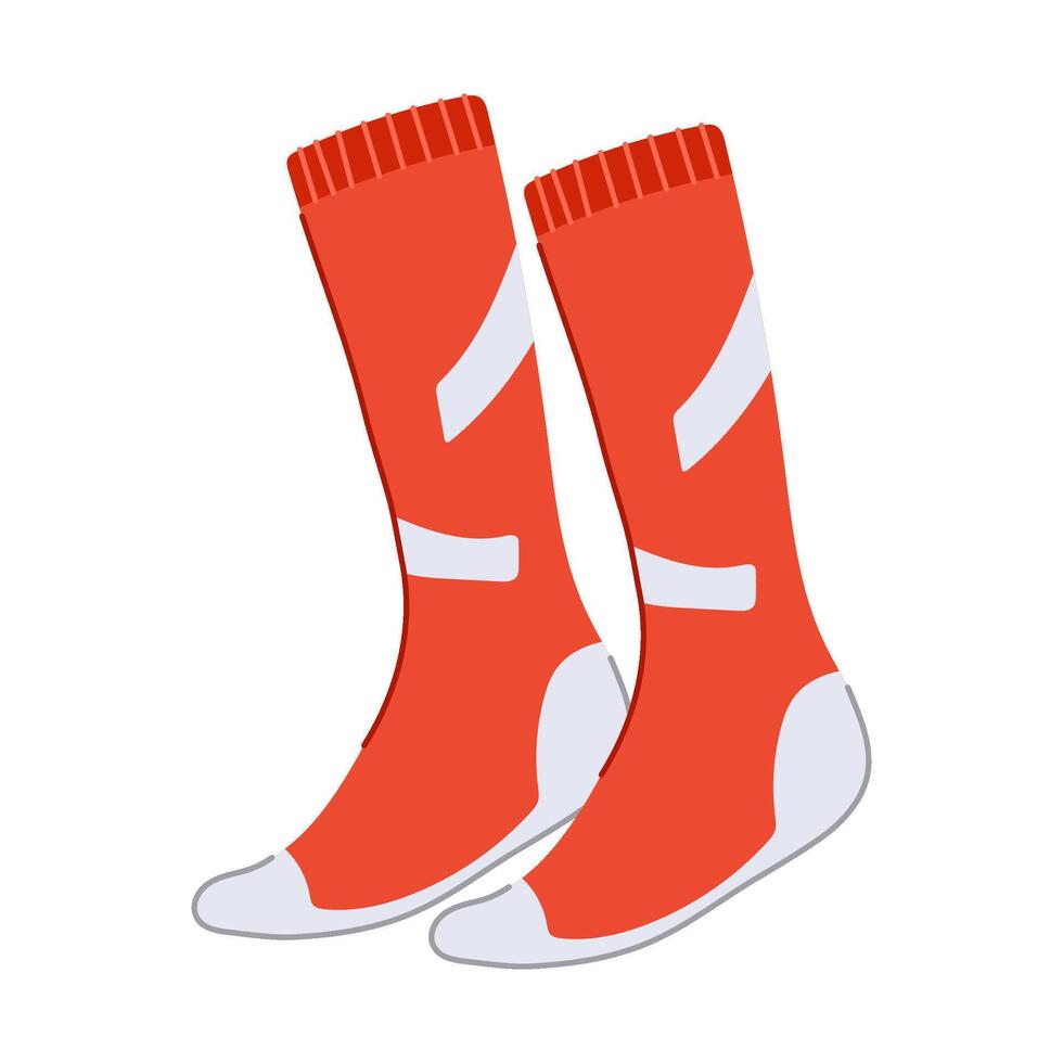 knee socks soccer cartoon illustration vector