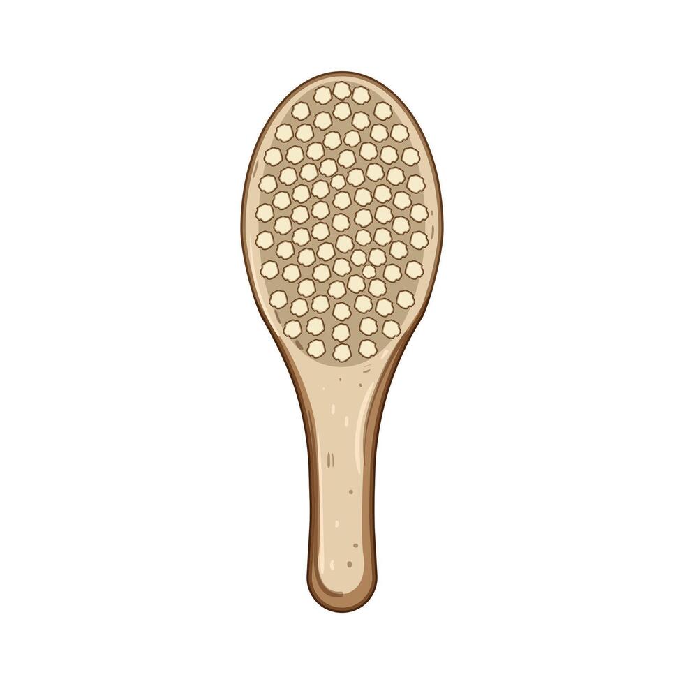 newborn soft baby brush cartoon item vector