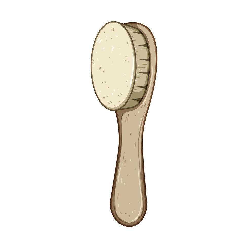 infant soft baby brush cartoon vector