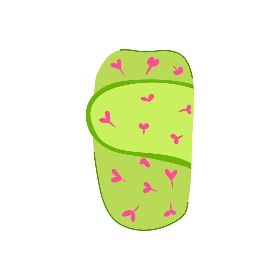 newborn swaddle item wrap item illustration vector