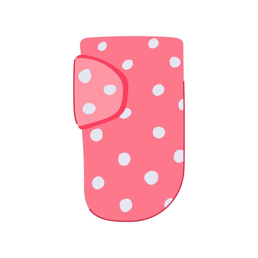 soft swaddle wrap item cartoon illustration vector