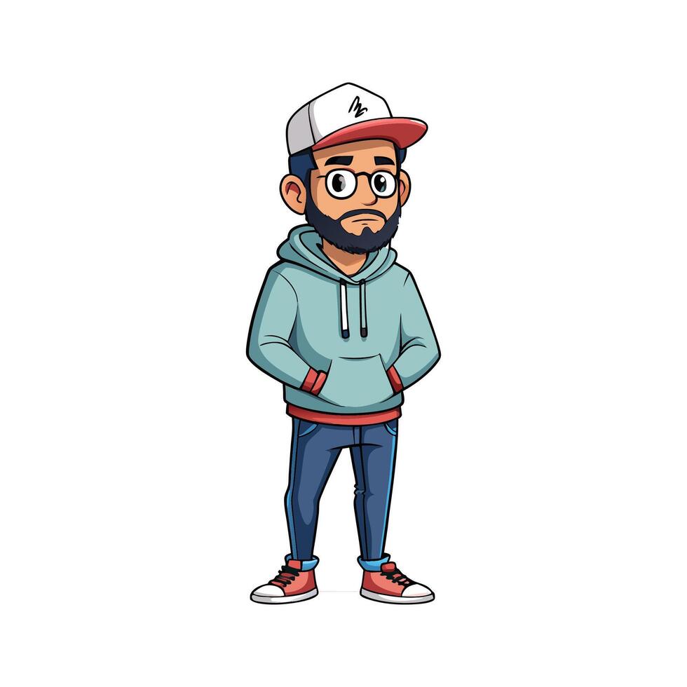 Charming Weekend Model Illustration vector