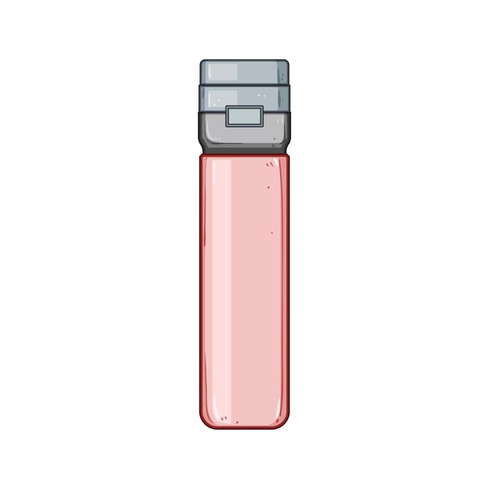 bpa water bottle reusable cartoon illustration item vector