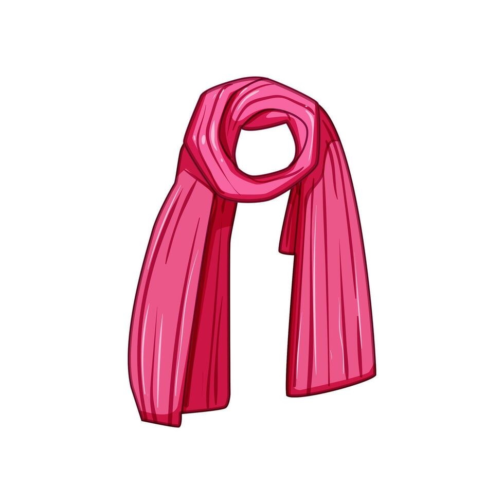 container woman scarf cartoon illustration vector