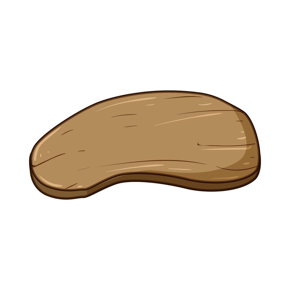 kitchen wooden cutting item item cartoon illustration vector