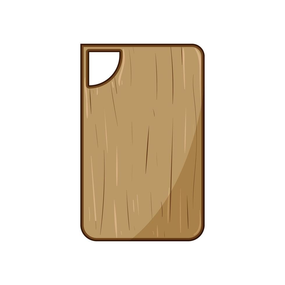 chopping wooden cutting board cartoon symbol vector