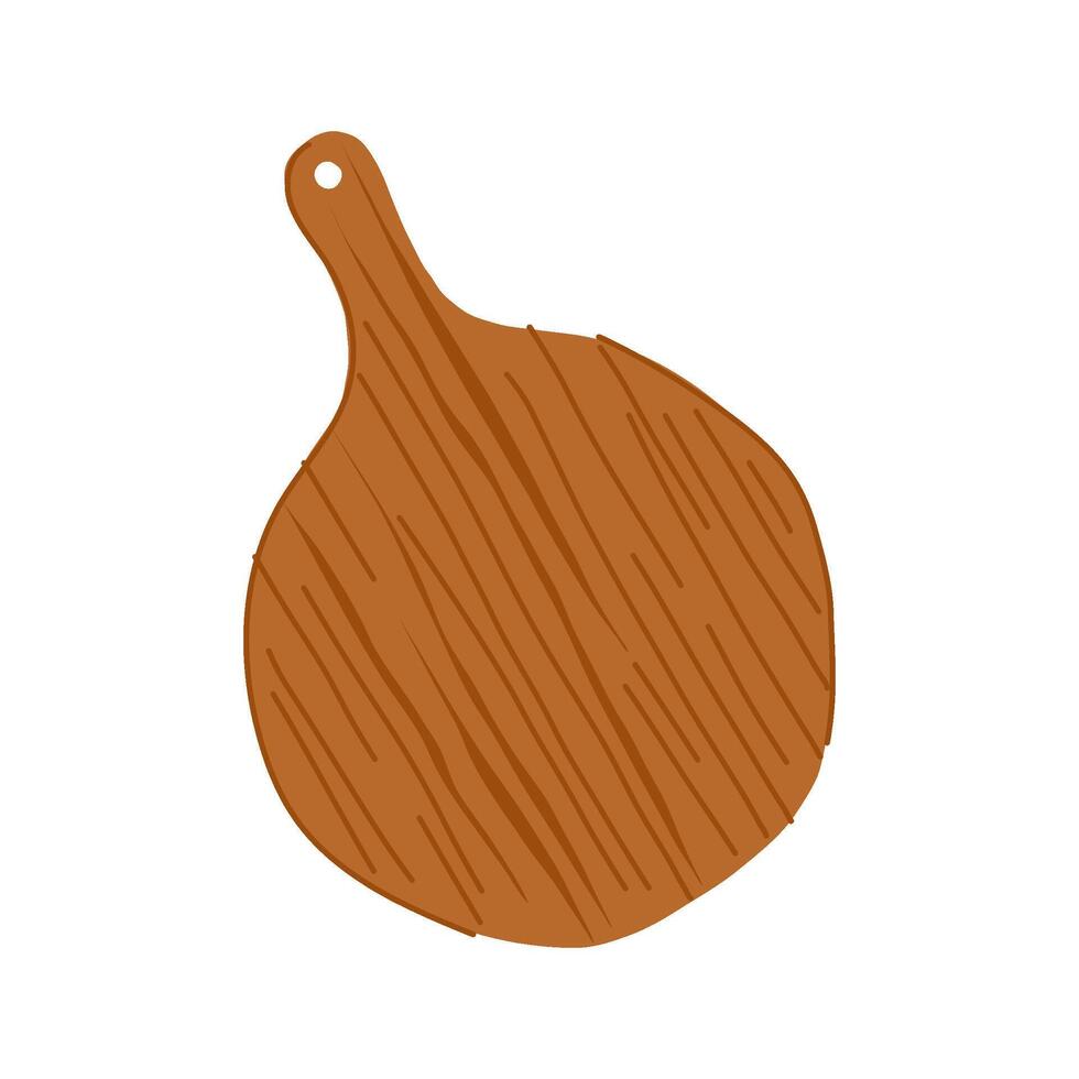 knife wooden cutting board cartoon illustration symbol vector
