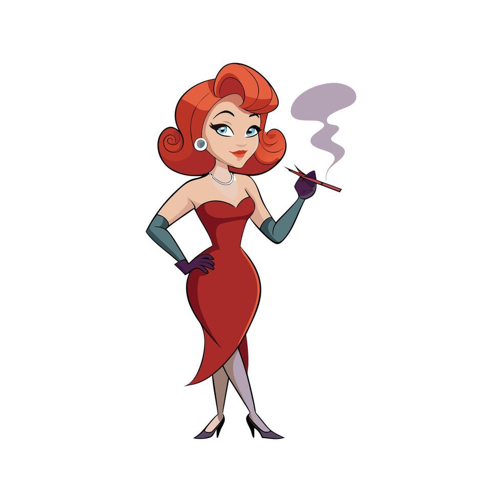 Classic Hollywood Model Design vector