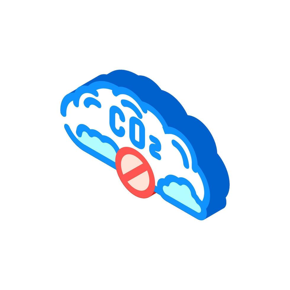 removal carbon isometric icon illustration vector