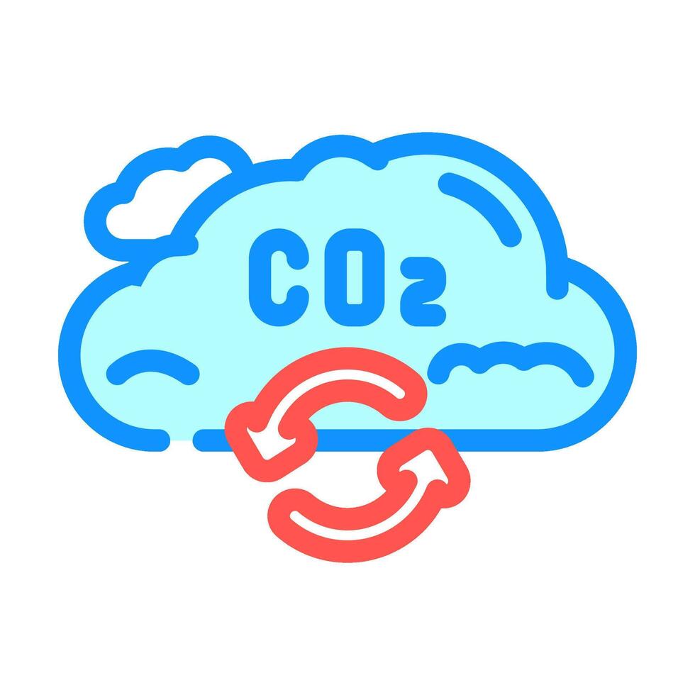 cycle carbon color icon illustration vector