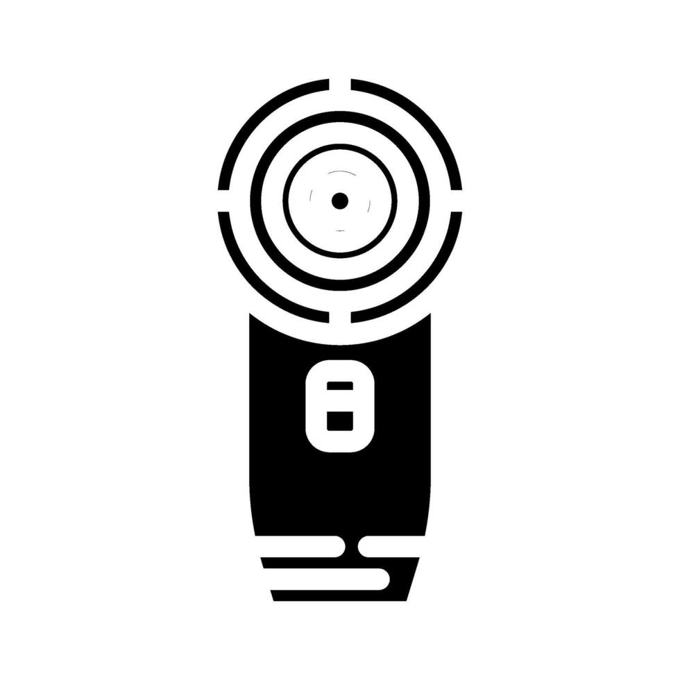 fabric shaver clothes care glyph icon illustration vector