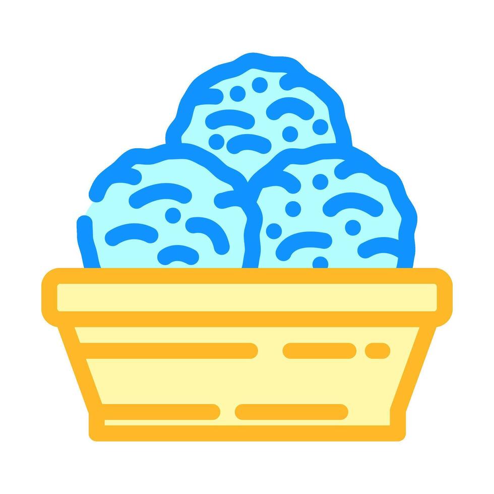 wool dryer balls clothes care color icon illustration vector