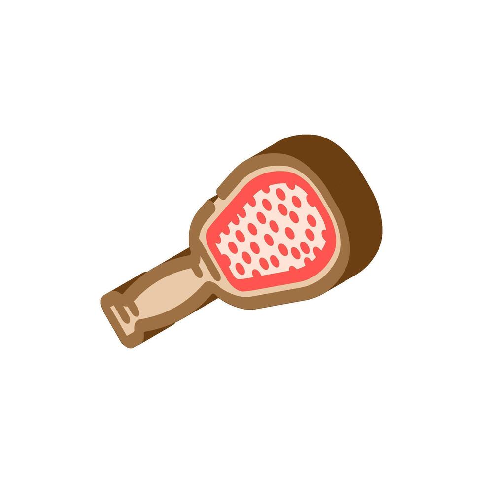 lint brush clothes care isometric icon illustration vector