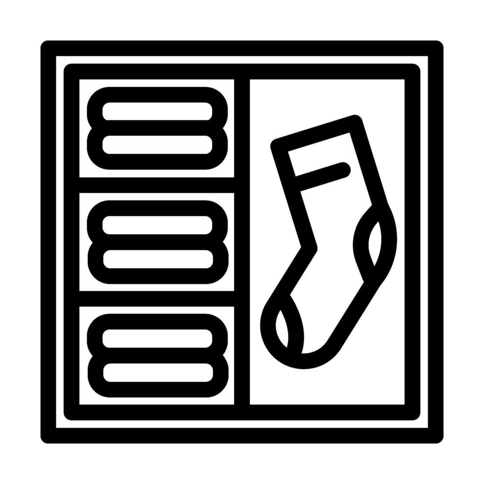 sock organizer clothes care line icon illustration vector