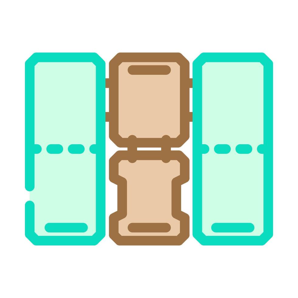 clothing folding board care color icon illustration vector
