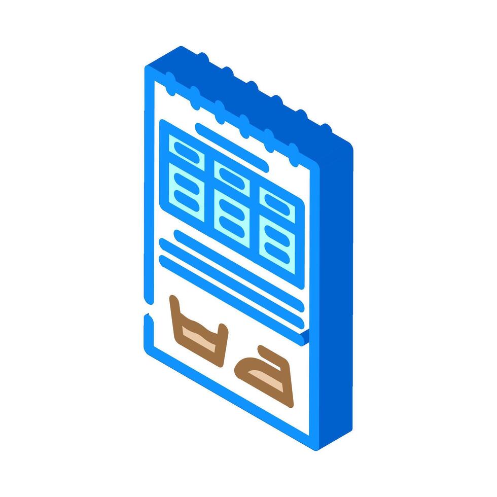 garment label clothes care isometric icon illustration vector