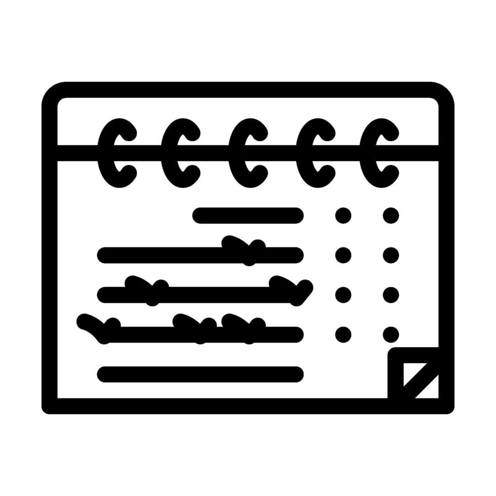 calendar checkmarks hybrid work line icon illustration vector