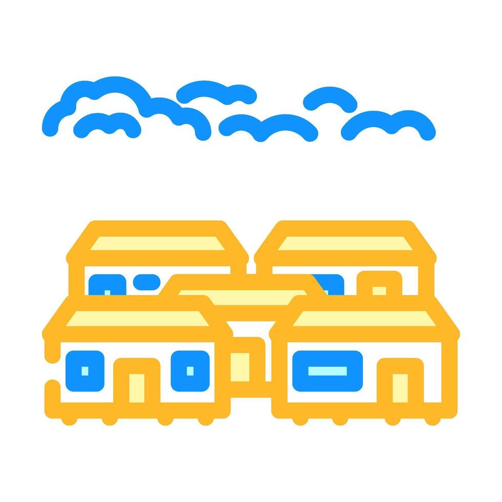 park mobile home color icon illustration vector