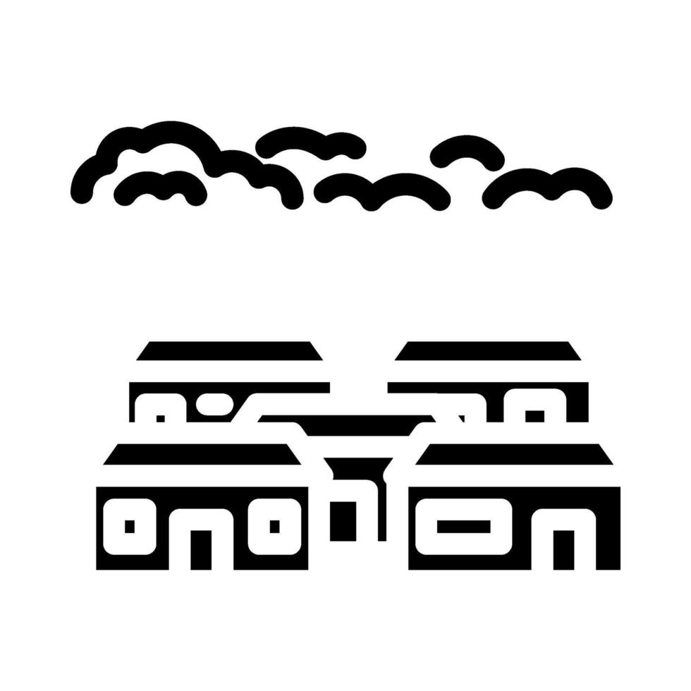 park mobile home glyph icon illustration vector