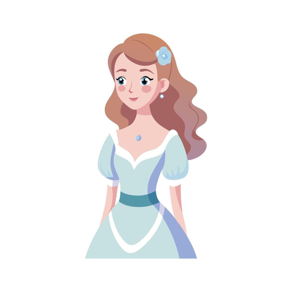 Chic Feminine Soft Pastels Fashion Model vector