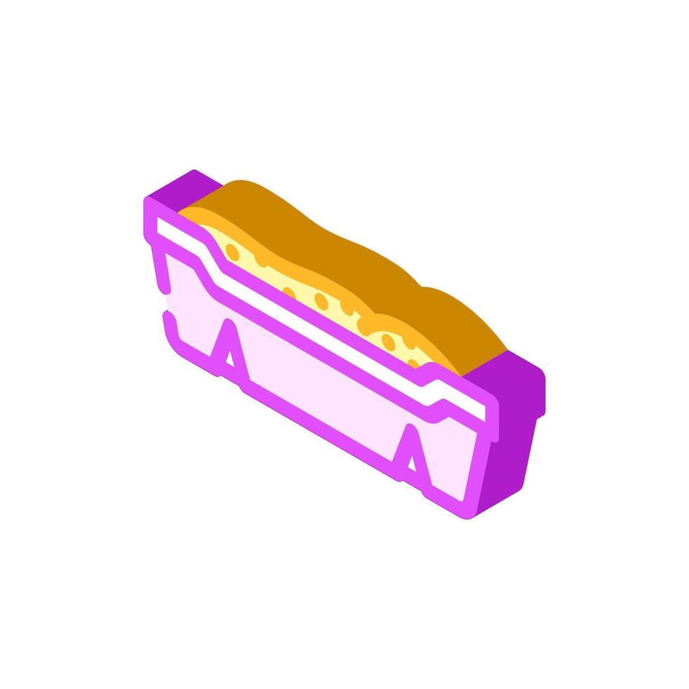 cat litter box pet home isometric icon illustration vector