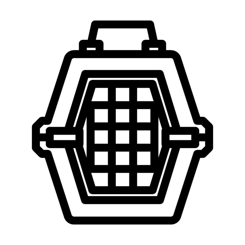 carrier pet home line icon illustration vector
