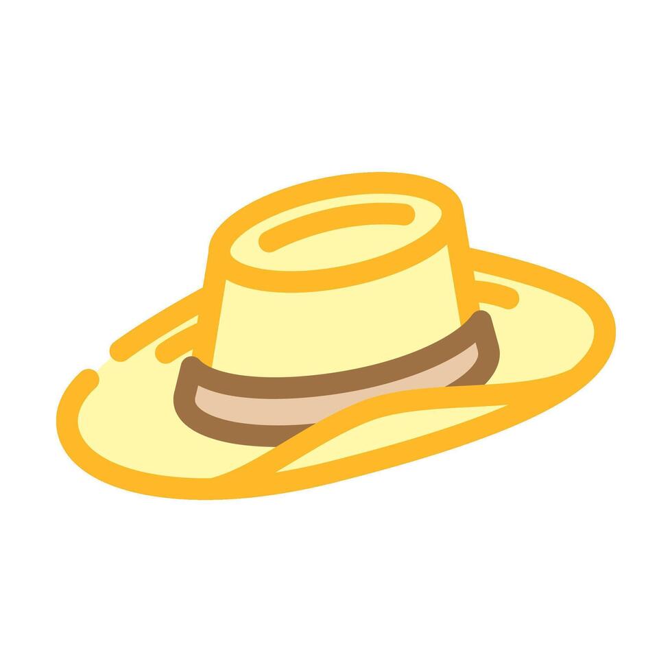 cowboy hat redneck color icon illustration vector