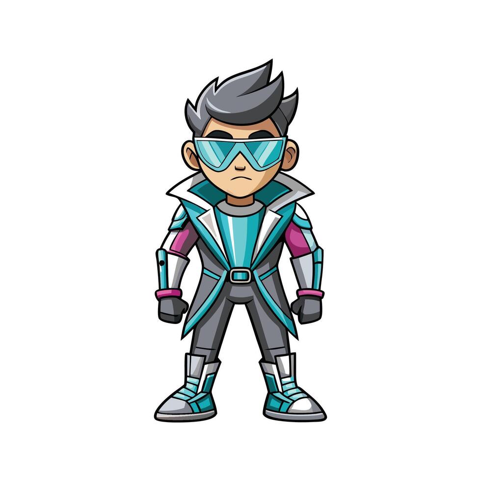 Stylish Futuristic Fashion Model vector