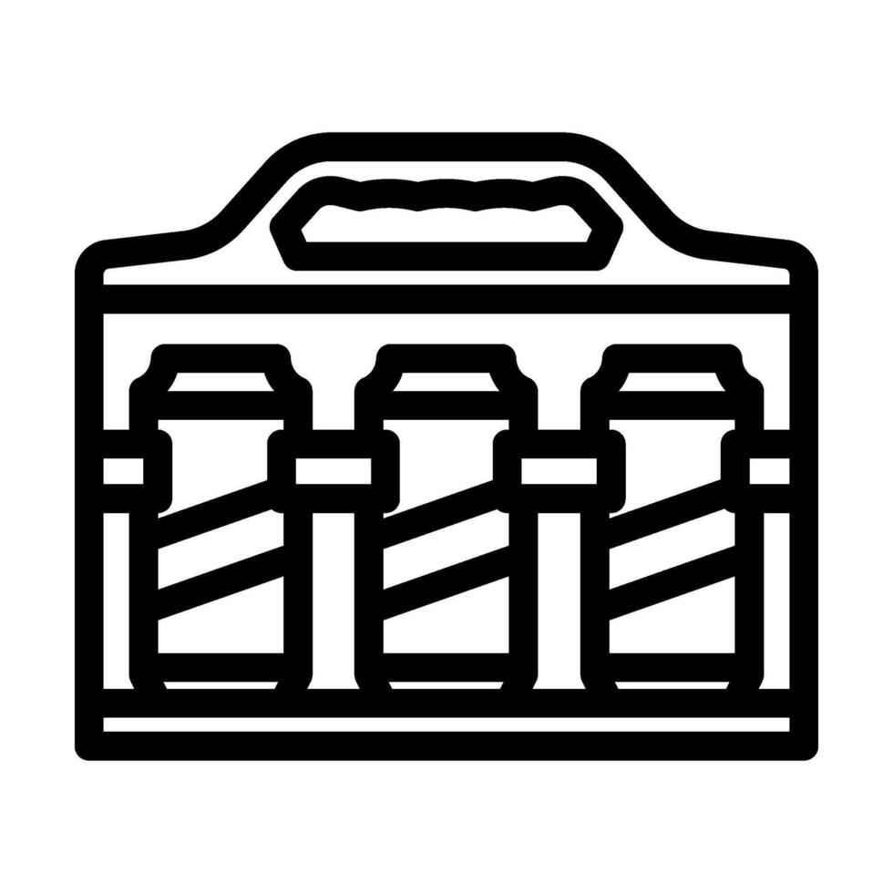 beer can holder redneck line icon illustration vector