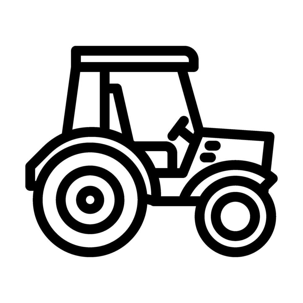tractor redneck line icon illustration vector