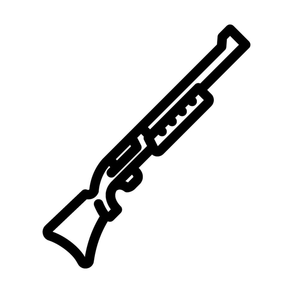 shotgun or rifle redneck line icon illustration vector