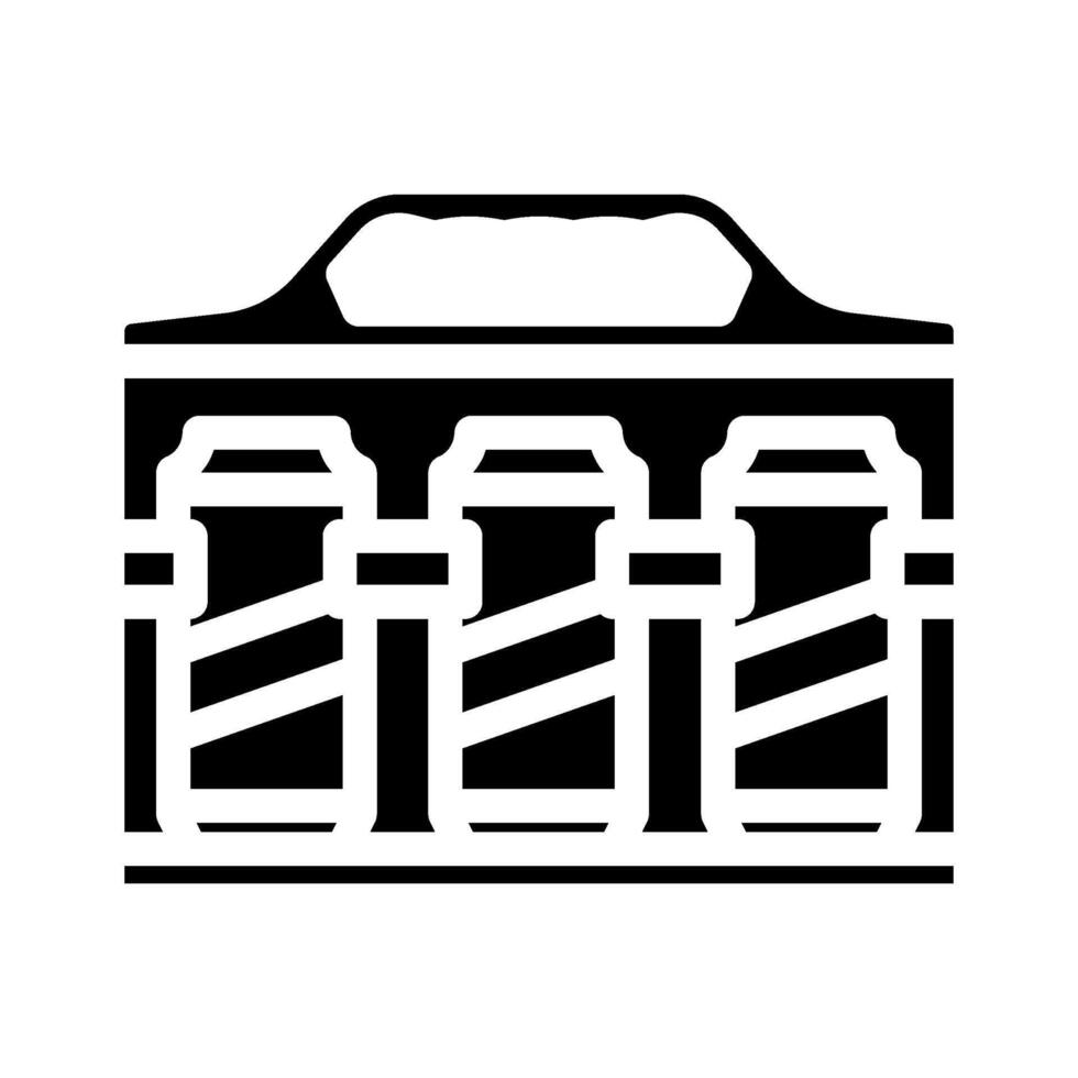 beer can holder redneck glyph icon illustration vector