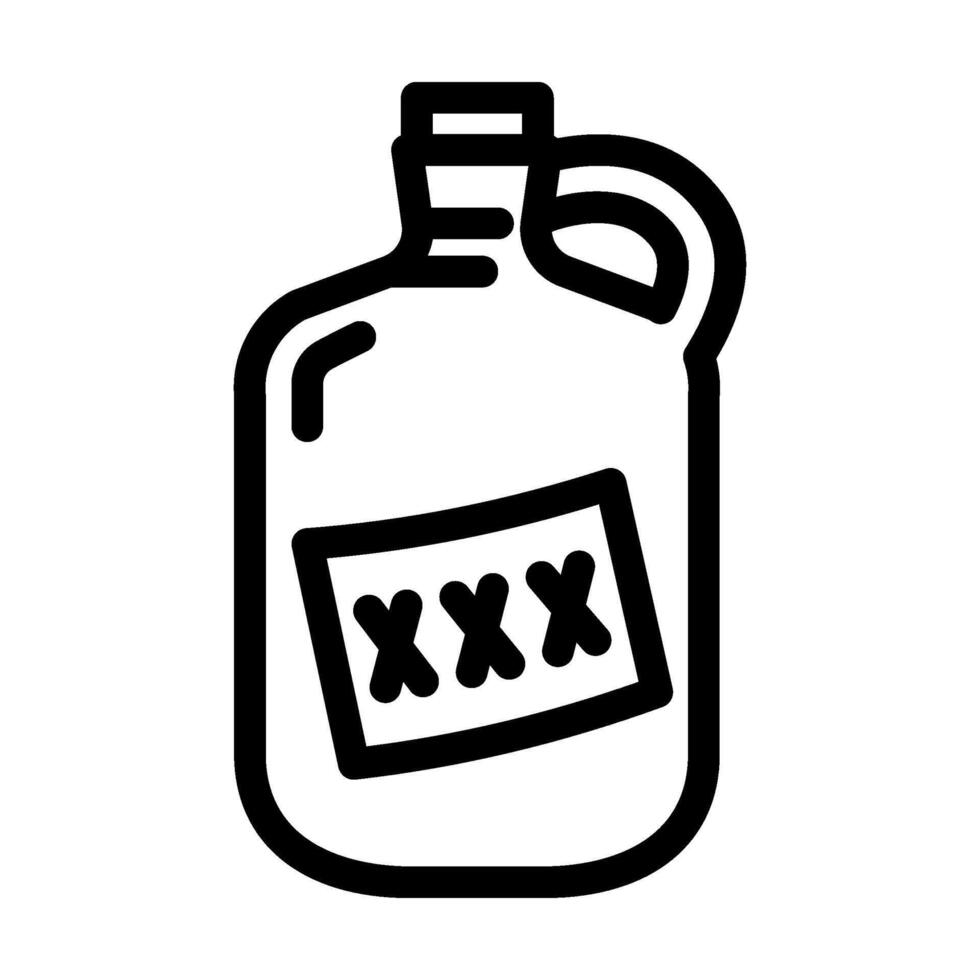 moonshine jug redneck line icon illustration vector