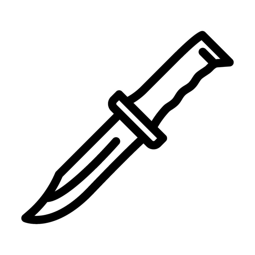 hunting knife redneck line icon illustration vector