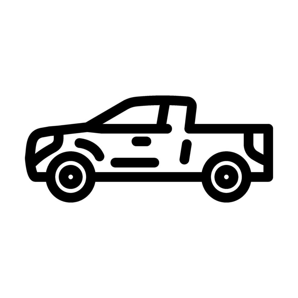 pickup truck redneck line icon illustration vector